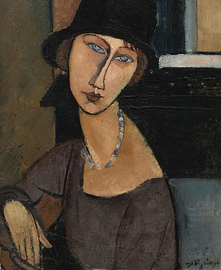 Amedeo Modigliani Jeanne Hebuterne Norge oil painting art